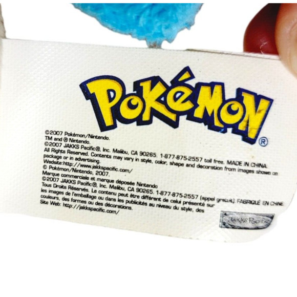 Pokémon Minun 6" Plush Pokemon 2007 Jakks Pacific Stuffed Animal Plush - Picture 5 of 6